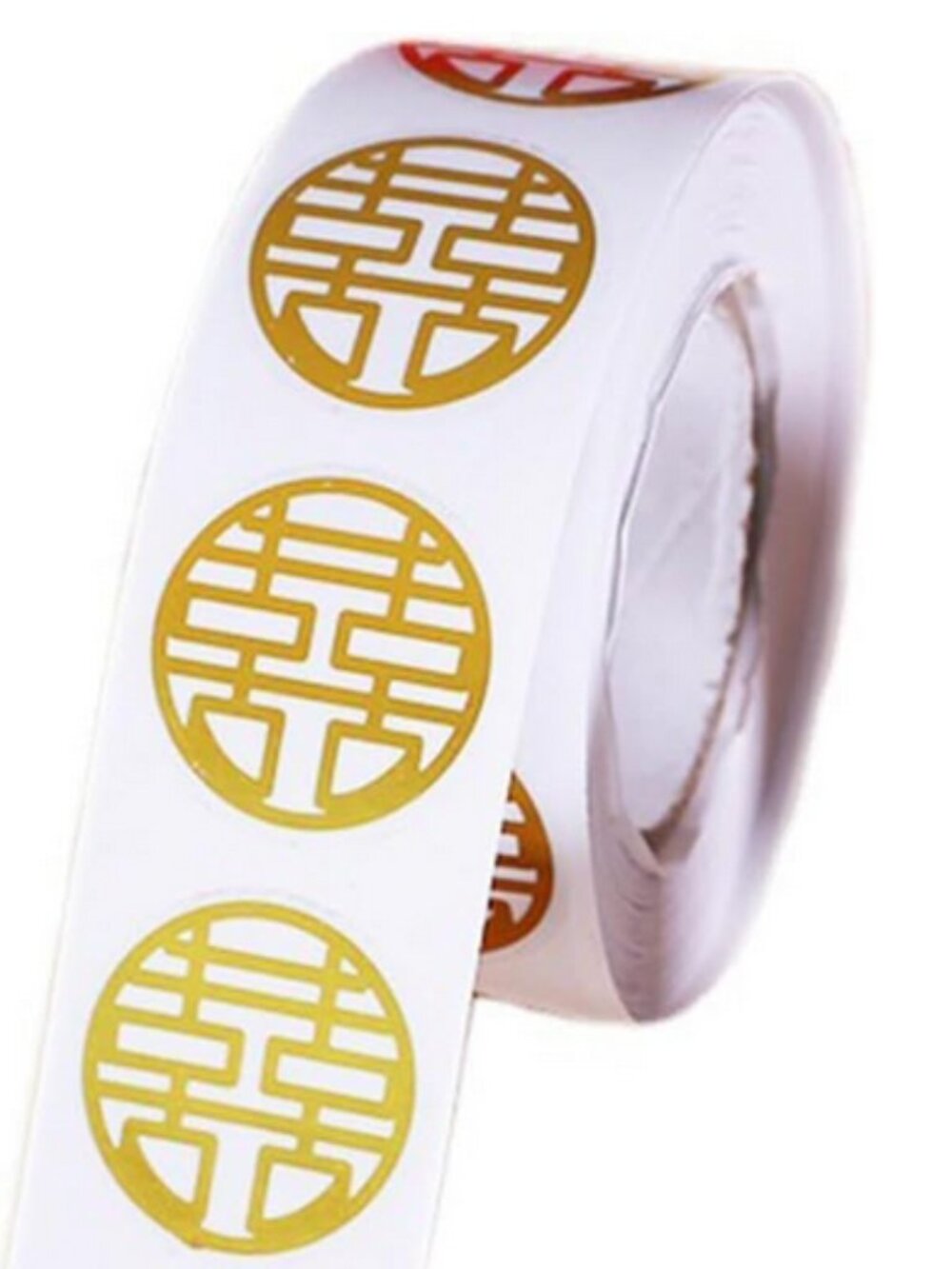 Self Adhesive Double Happiness Stickers, Chinese Traditional Wedding, 500 pieces